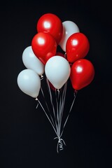 Poster - Red and White Balloons