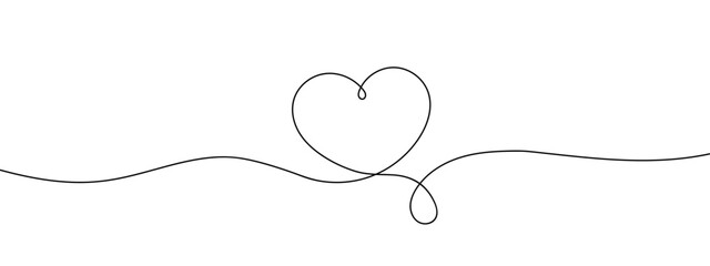 heart line art vector illustration with transparent background editable stroke.
