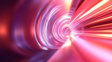 Wall Mural - light trails forming a swirling vortex in a vibrant tunnel