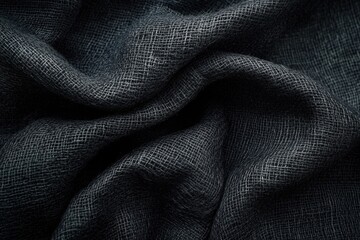 Poster - Black Fabric Close Up