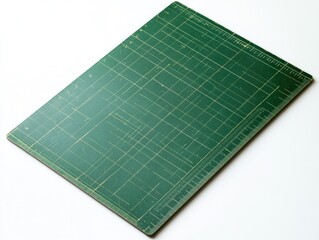 Poster - Green Cutting Mat on White Surface