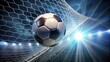 © DDS - Soccer Ball Hitting the Goal in Dynamic Action Shot