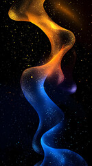 Wall Mural - Abstract Background: Glowing Nebula