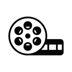 Sticker - Film reel icon representing multimedia, video storage, and communication