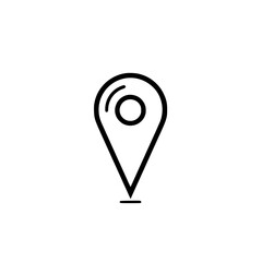 Wall Mural - simple location pin icon. a minimalist design ideal for maps, gps apps, and navigation systems. perf