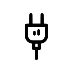 Wall Mural - simple illustration of a power plug, suitable for websites, apps, and presentations needing a clean 