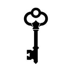 Wall Mural - ornate skeleton key illustration. a vintage-style key perfect for designs needing a classic, elegant