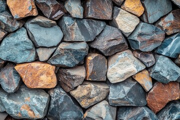 Wall Mural - Stacked of Stones Outdoors background