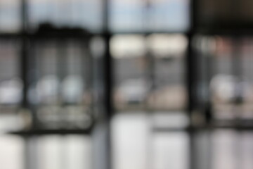 Wall Mural - a dreamy view of the entry to an office building.