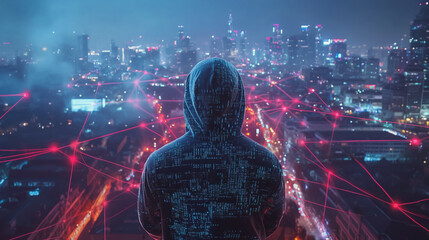 hacker are planning to hack and attack networks and cyber security systems. smart innovation city wi