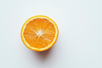 Wall Mural - fresh orange fruit isolated on white background, real image, DSLR camera result with best light quality