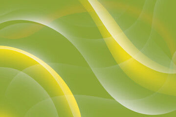 Wall Mural - abstract green background with light wave pattern