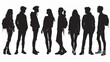 © Richard - Young Couples Silhouettes in Shadows for Creative Design Projects