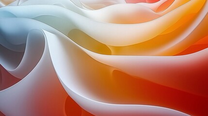 Canvas Print - abstract colorful flowing fabric waves. (2)