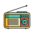 © 69creativedesigner - radio vector, vector and illustration, vector style