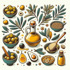 Wall Mural - oil and vinegar