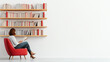 © Supapich - Cozy reading corner with bookshelves and woman enjoying book