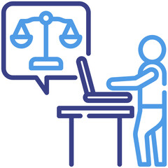 Wall Mural - Legal Advice Icon