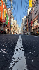 Naklejka na meble Empty City Street Photo