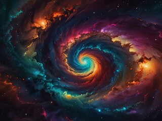 Wall Mural - spiral galaxy in space