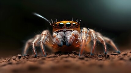 Magnified image of a spider s spinnerets the specialized arachnid anatomy that expels alarm pheromones to scare away potential predators