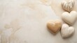 © lisa - Decorative hearts on a marble background