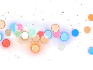 Wall Mural - Light bokeh with dust glitter vibrant light bokeh dancing with glittering dust