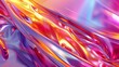 © AItist - Smooth, flowing, wavy material creates an iridescent, colorful wallpaper design, perfect for adding a touch of modern elegance to any space