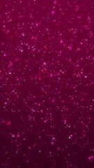 Wall Mural - shiny twinkling stars and bokeh particles on a dark red magenta gradient. this elegant glittering ve