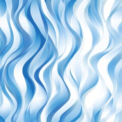 Poster - Seamless wave like pattern in various shades of blue creating a tranquil and fluid appearance for design projects. Generative AI