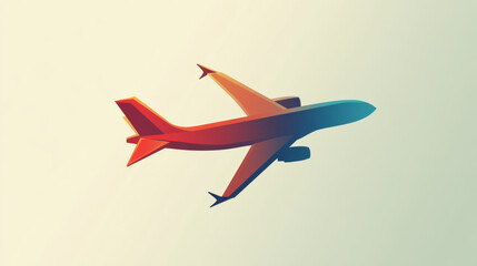 Wall Mural - Vector logo plane. Brand logo in the shape of an airplane.