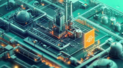 Wall Mural - hologram safety. safety made of polygons, triangles, dots, and lines. low-poly safety structure of c