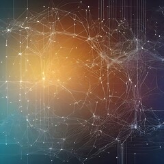abstract background with glowing lines