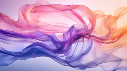 Poster - Abstract Gentle Flowing Pastel Background Design