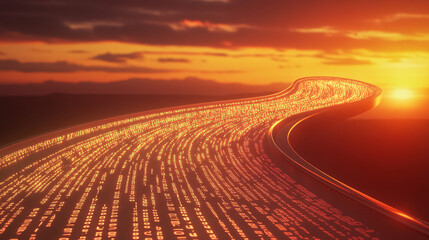 Concept of future digital transformation and Information transfer
