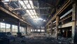 © ochikosan - 廃墟になった古い工場の室内。（Inside an old abandoned factory.）