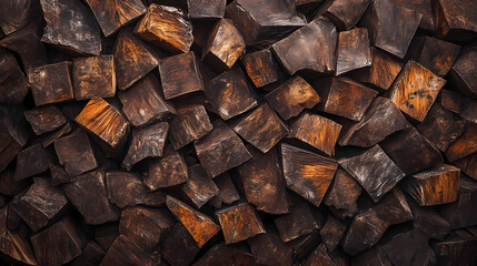 Poster - pile sawed firewood