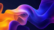 © Aksayan - Abstract 3D Flowing Liquid-Like Wave Textures in Yellow, Blue, and Purple Gradient