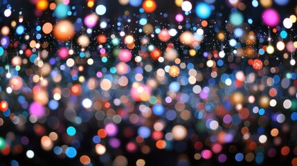 vibrant light patterns abstract background digital art colorful bokeh close-up view modern aesthetic