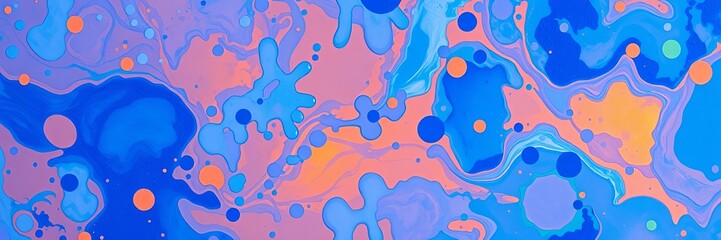 abstract cosmic sea pattern with swirling blue colors resembling an exoplanet, featuring bright pain