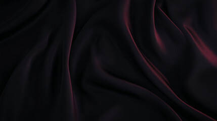 Poster - Opulent Burgundy Silk Satin Drapes - A Luxurious Texture for High-End Fashion and Design.