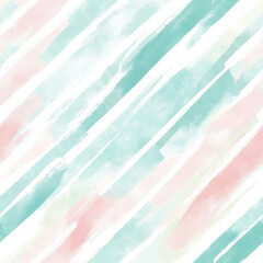 Wall Mural - Diagonal Striped Watercolour Background in Soft Shades