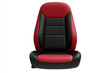 © Nattapol - Red and black car seat with sleek design and modern style