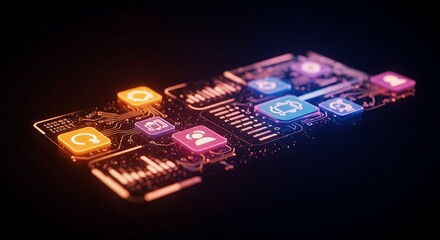 Digital Technology Interface Apps Network Data Innovation Future