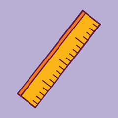 Ruler doodle clipart cartoon illustration