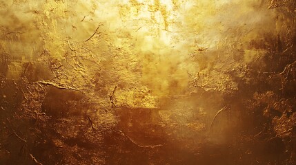 Canvas Print - Golden textured background with light and shadow effects.