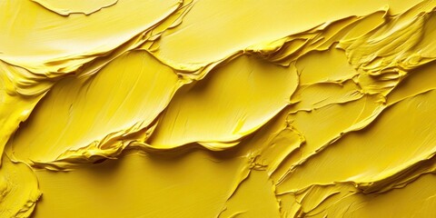 Poster - Yellow paint on wall