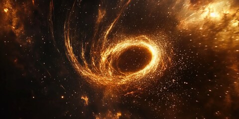 Wall Mural - galaxy with central black hole