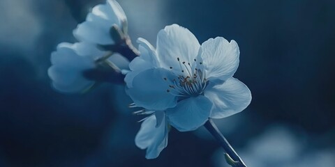 Sticker - Close up of flower on branch,