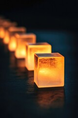 Poster - Lit Candles on Table